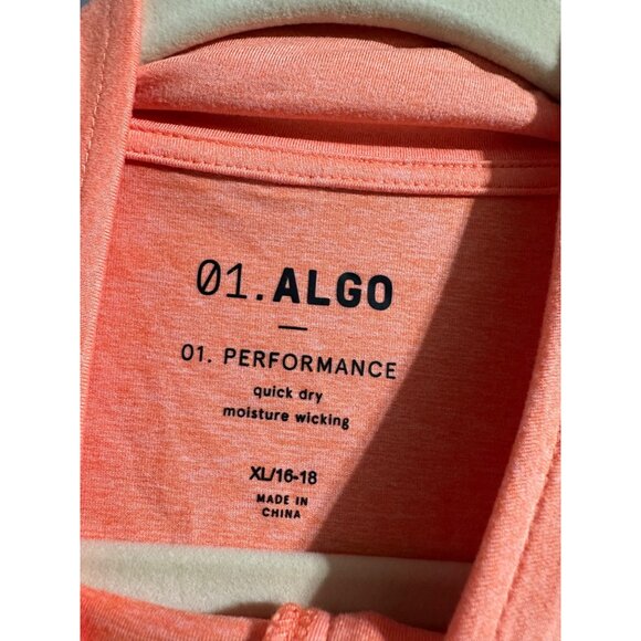 01. Algo Boys Performance Quarter Zip Pullover Long Sleeve Quick dry XL NWOT - Picture 4 of 5